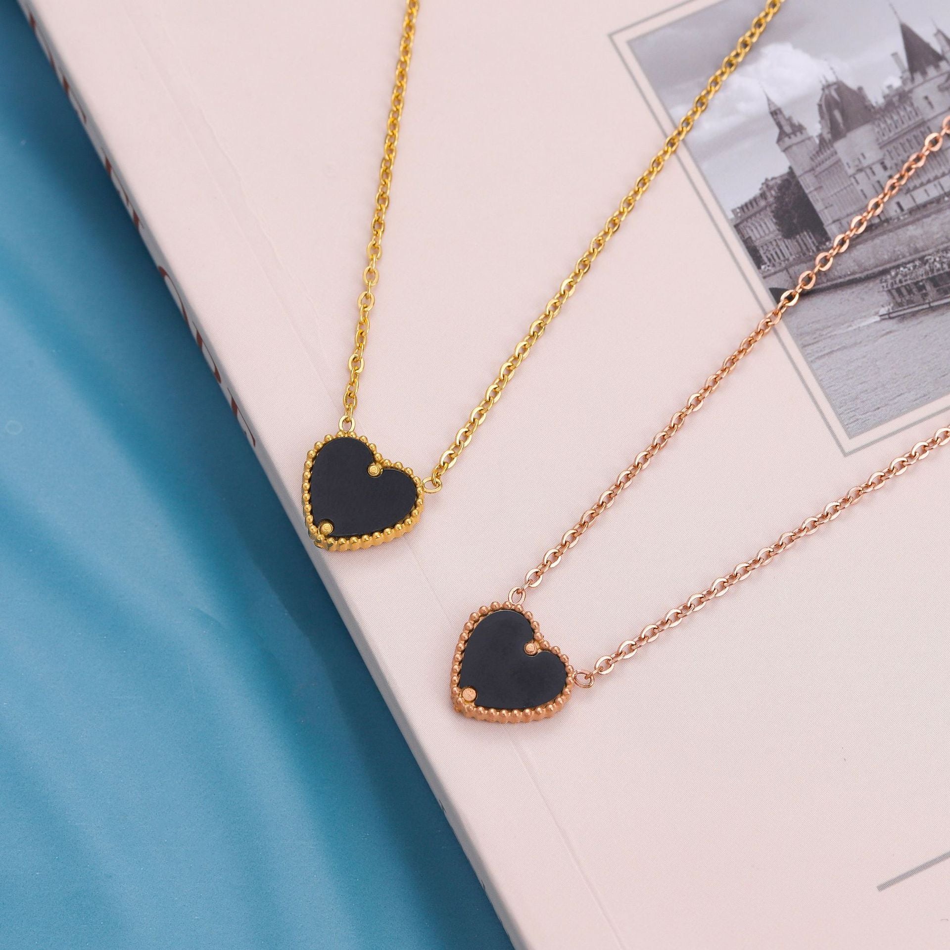 Wholesale Titanium Steel Luxury Necklace ACC-NE-Quanx001