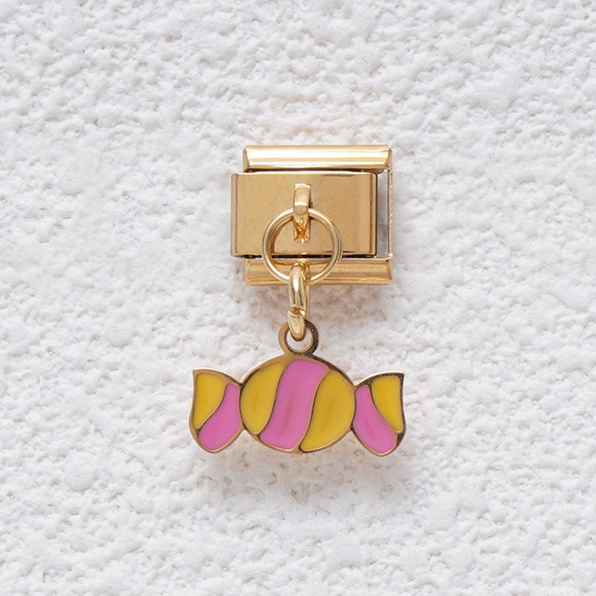 Wholesale Italian Charm Bracelet 9mm DIY Splicing Rainbow Flower Candy Stainless Steel Composable Bracelet