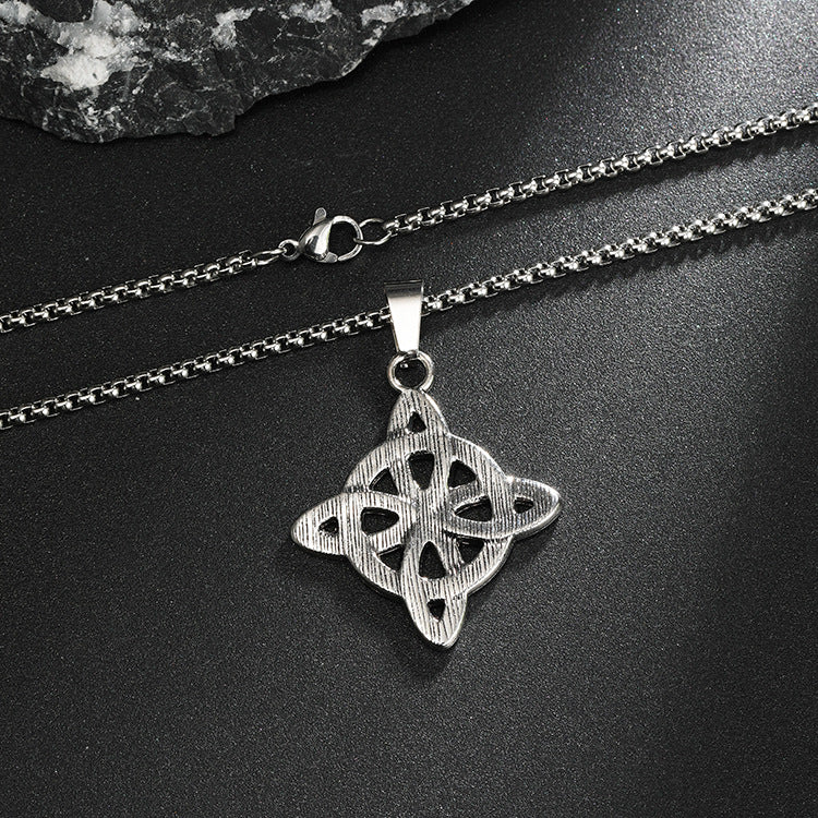 Wholesale Stainless steel Vintage Fashion Amulet Necklace