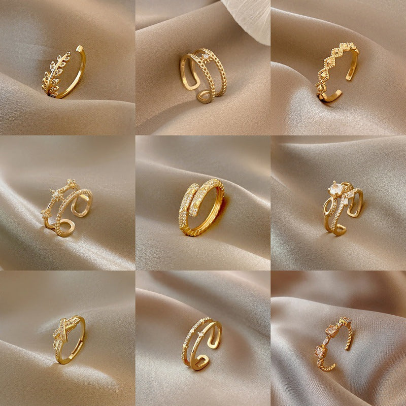 Wholesale Metal Opening  Retro  Ring