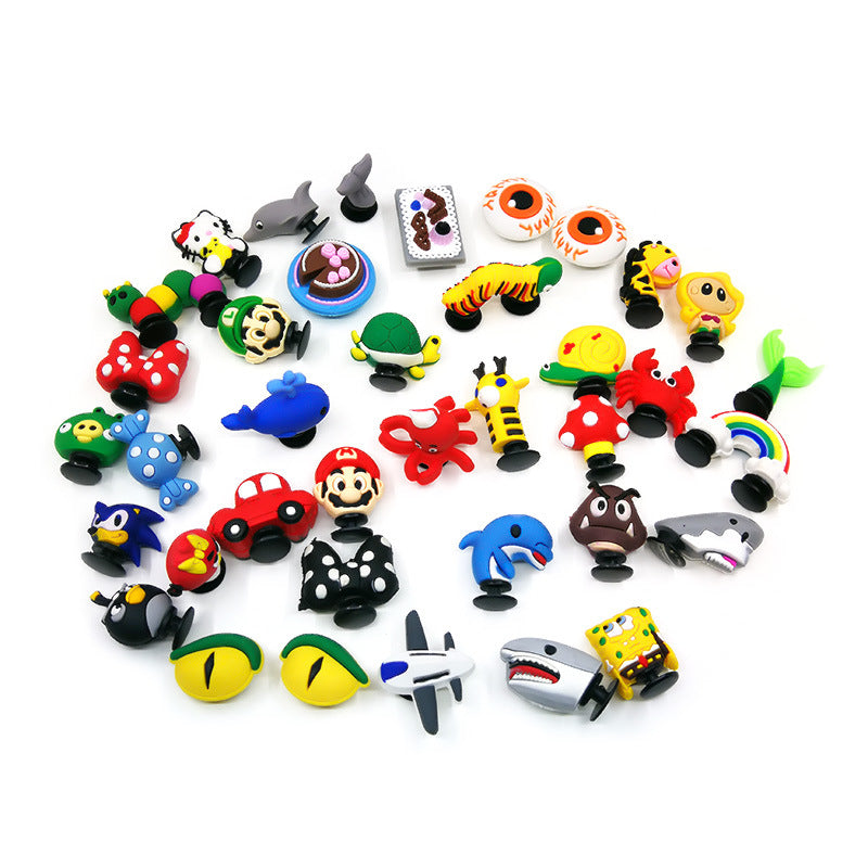 Wholesale  10pcs 3D Fish Shoes Accessories Shoes Charms