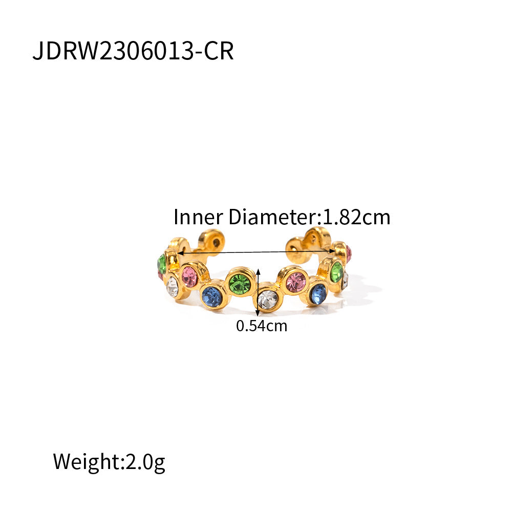 Wholesale Snake Shape Light Luxury Stainless Steel Rings ACC-RS-WanXing005