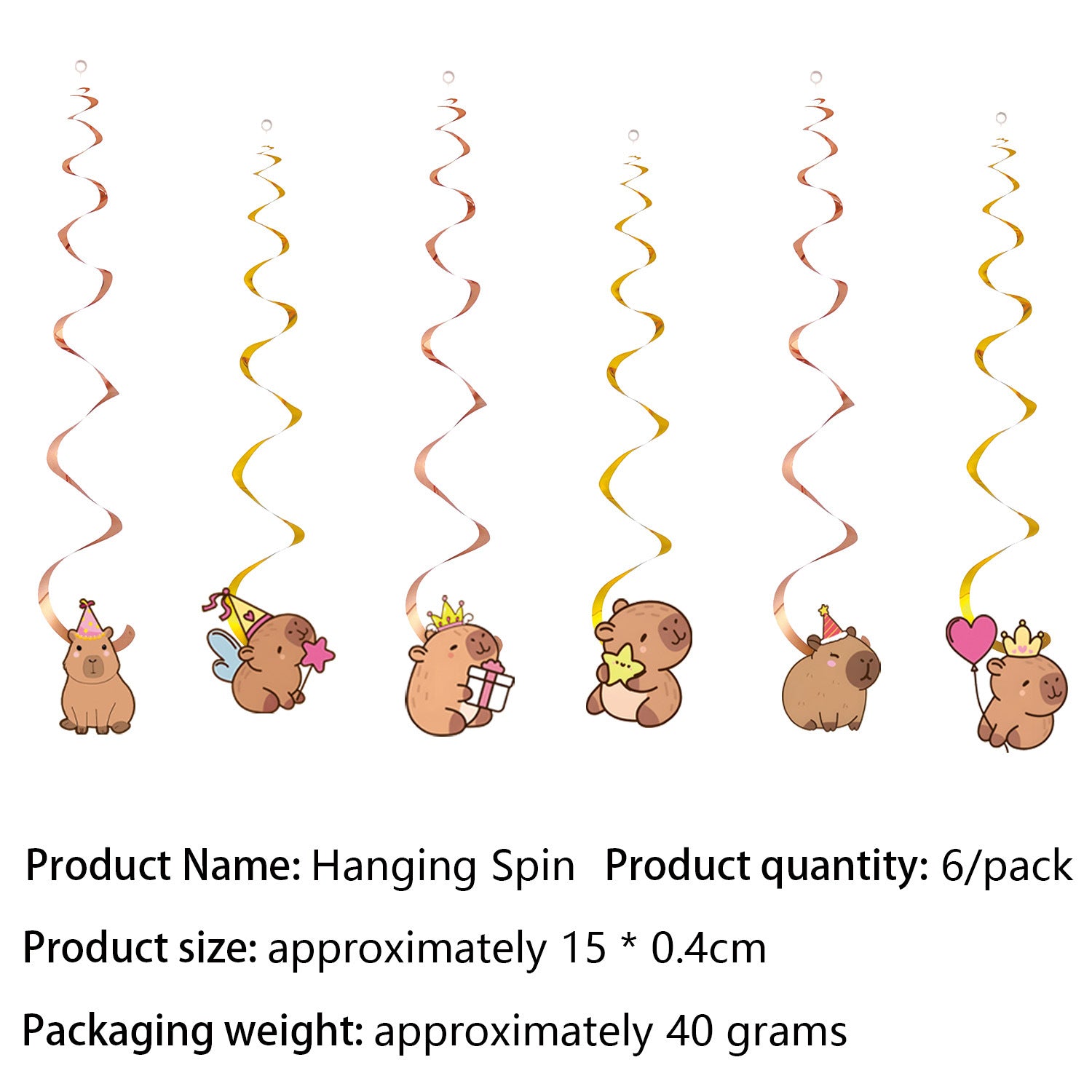 Wholesale Capybara Capybara themed birthday party tableware decorations first birthday gift layout paper plate banner pennant