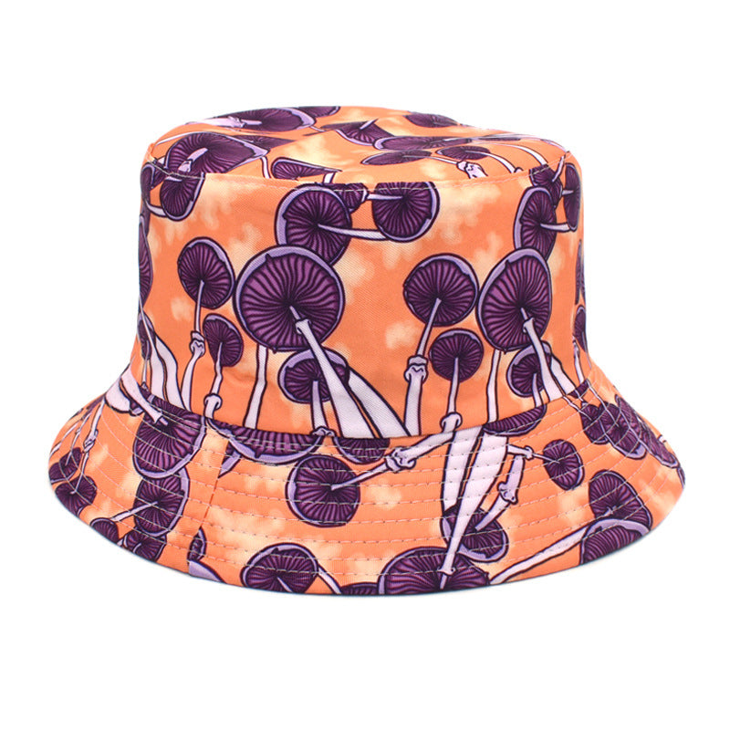 Wholesale Colorful Mushroom Pattern Bucket Hat ACC-HT-ShunMa003