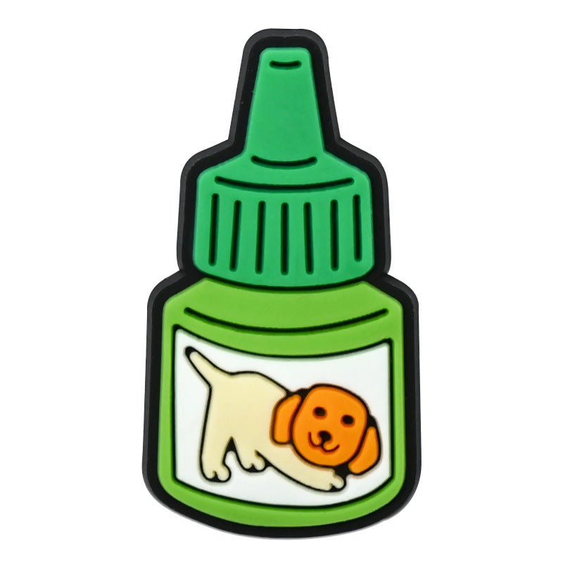 Wholesale Random 100pcs Pet Medical Series PVC Soft Rubber Shoe Buckle Decoration