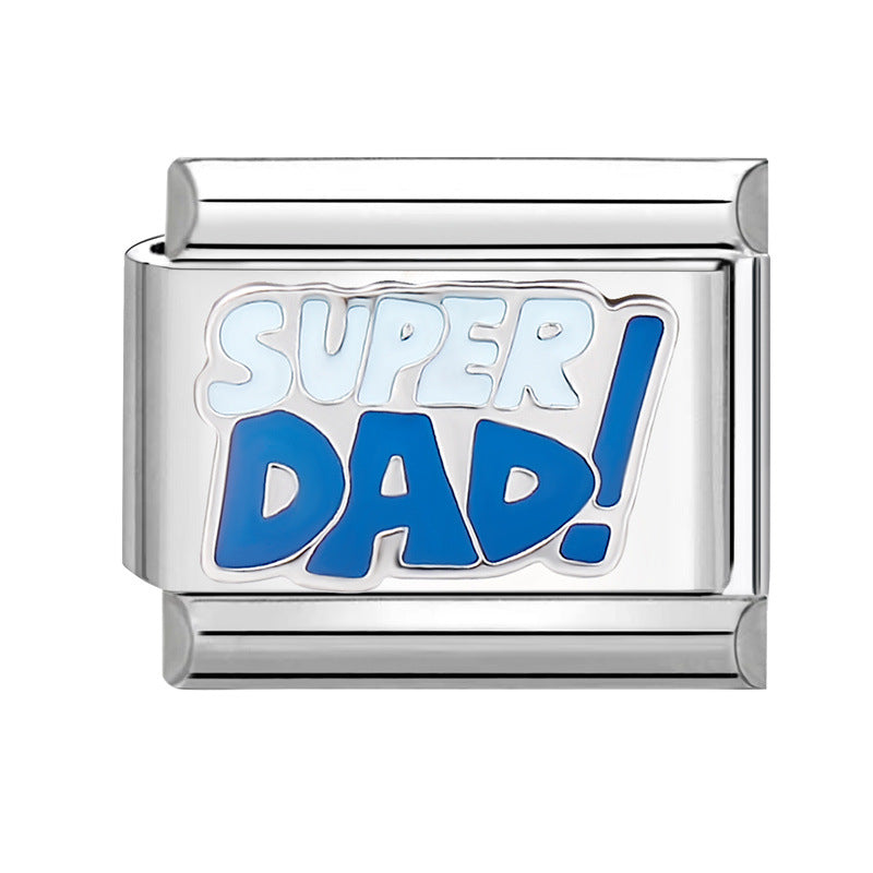 Wholesale Italian Charm Bracelet 9mm DIY Splicing Cute Creative Stainless Steel Composable Bracelet