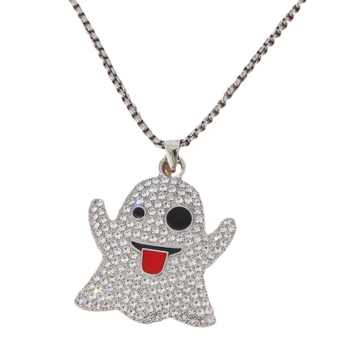 Wholesale Cartoon Expression Pendant Necklace Trendy Hip Hop Jewelry Accessory for Women