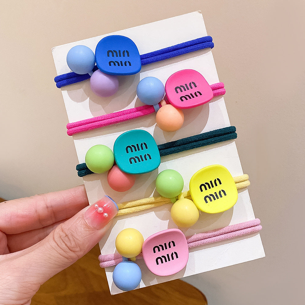 Wholesale 10pcs Cartoon Cute Resin Hair Rope Hair Scrunchies ACCVIP-HS-Huidi004