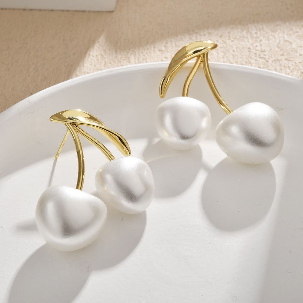 Wholesale Cherry Ball Pearl Earrings