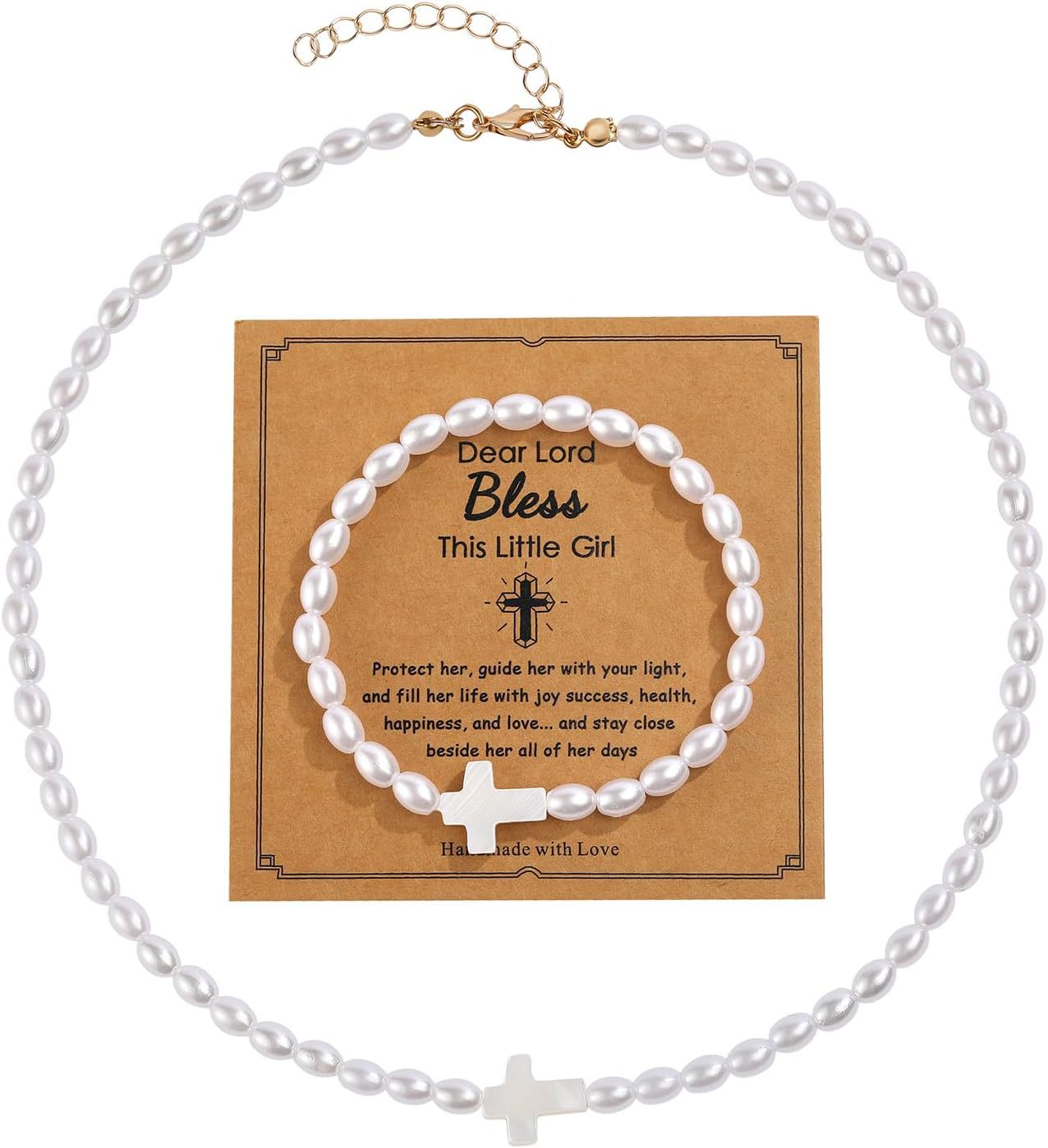 Wholesale Pearl Bracelet Necklace Combination suit