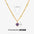 Wholesale December 18K Gold Stainless Steel Diamond Necklace