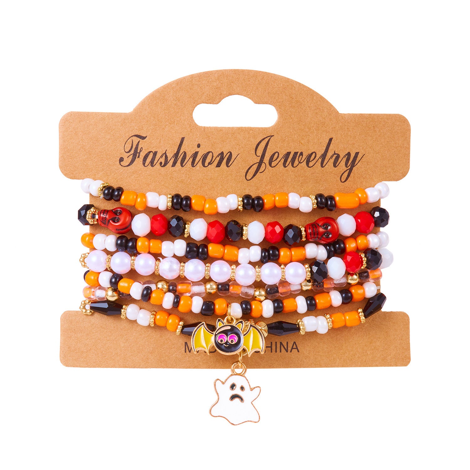 Wholesale Halloween Bracelet Bat Pumpkin Spider Pendant Bracelet