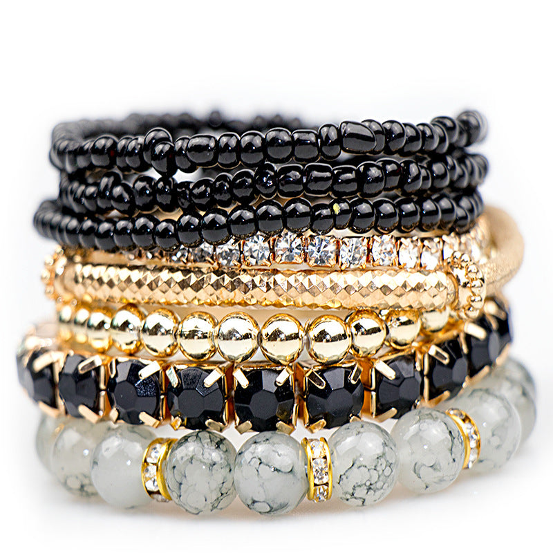 Wholesale multi-layer Bohemian  beads bracelet