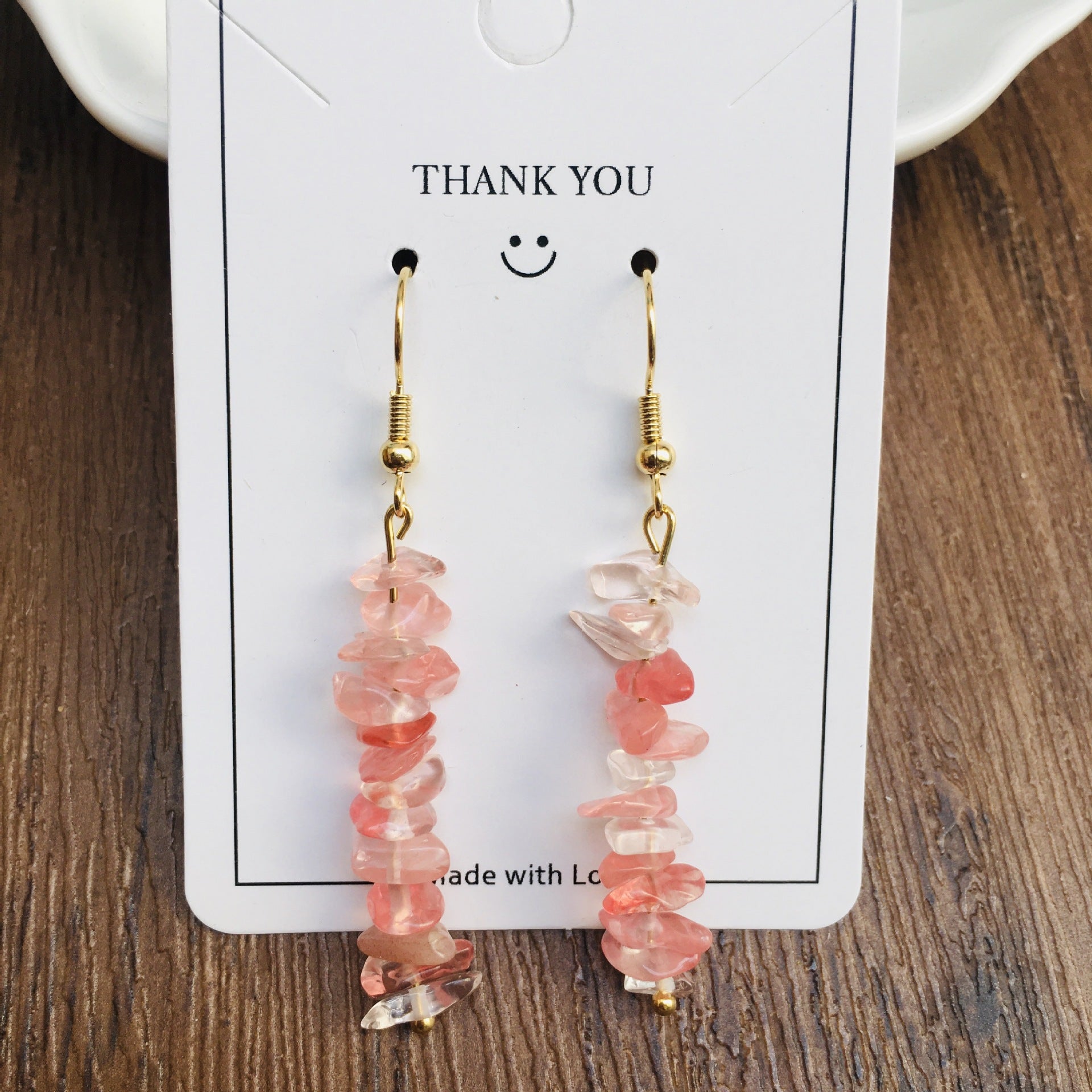 Wholesale Handmade Natural Stone Crystal Beaded Earrings ACC-ES-RongGuan004