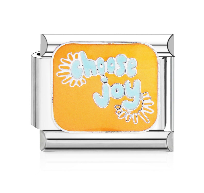 Wholesale Italian Charm Bracelet 9mm DIY Splicing Cute Creative Stainless Steel Composable Bracelet