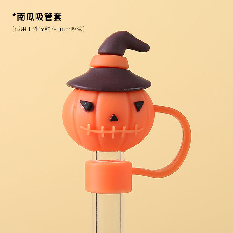 Wholesale  Cute Cartoon Series 10mm PVC Soft Straw Tube Cap