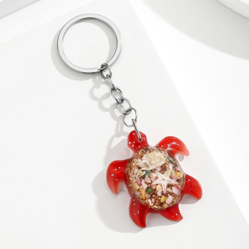 Wholesale Cute Marine Life Resin Turtle Keychain Pendant - Ocean Series Bag Charm,  Boutique Resale Accessory