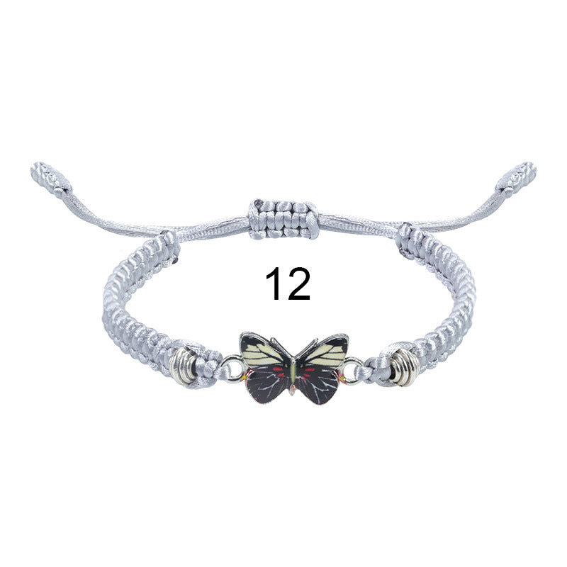 Wholesale  butterfly woven  Valentine's Day bracelet