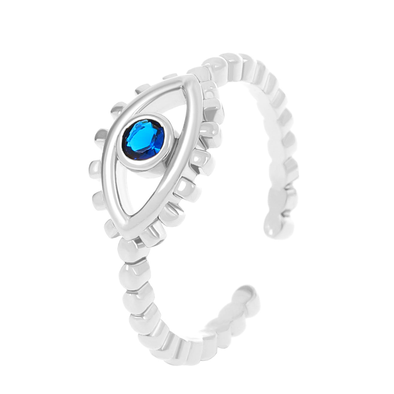 Wholesale creative retro devil' s eye opening ring
