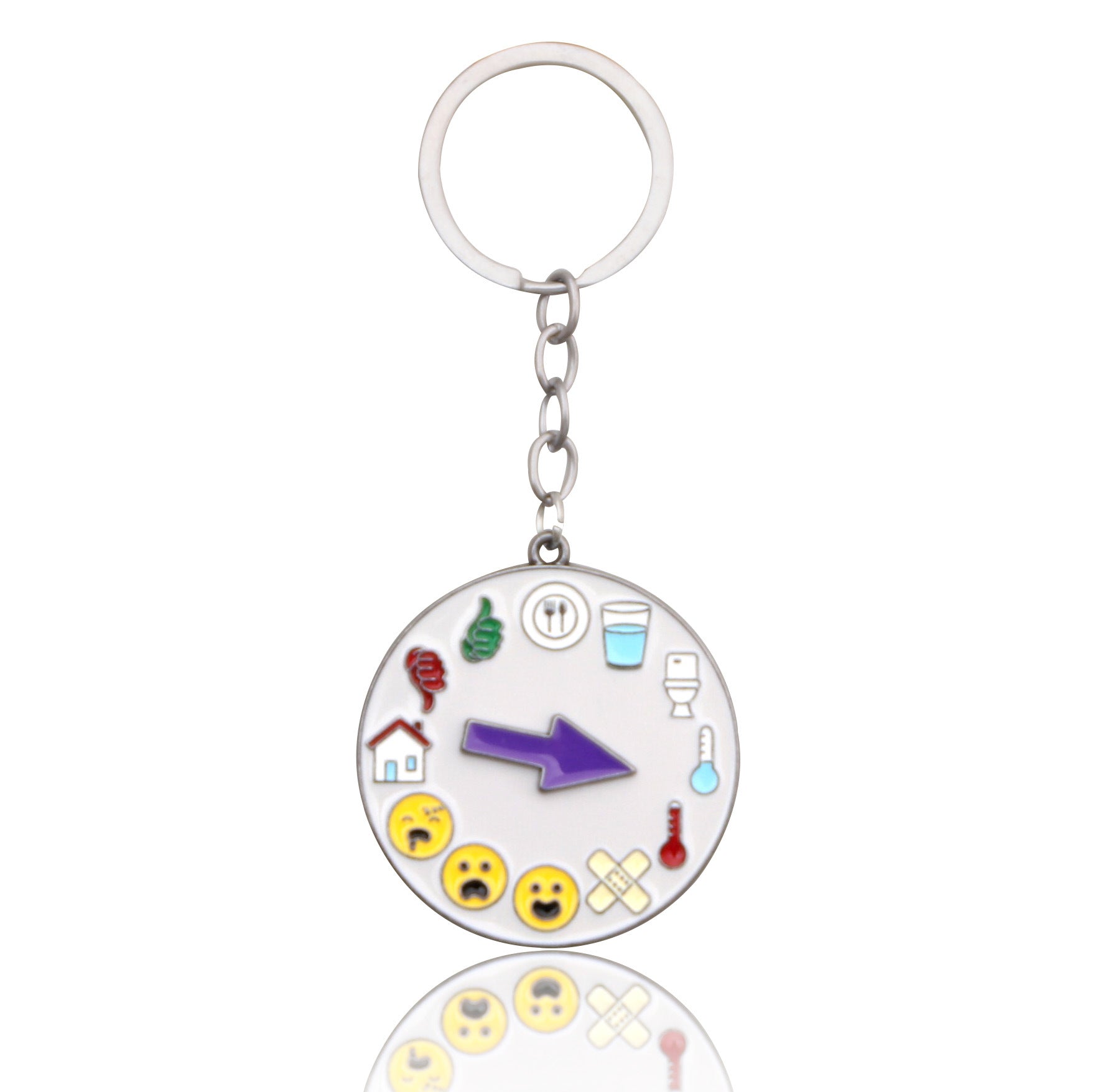Wholesale Mood Expression Battery Power Keychain