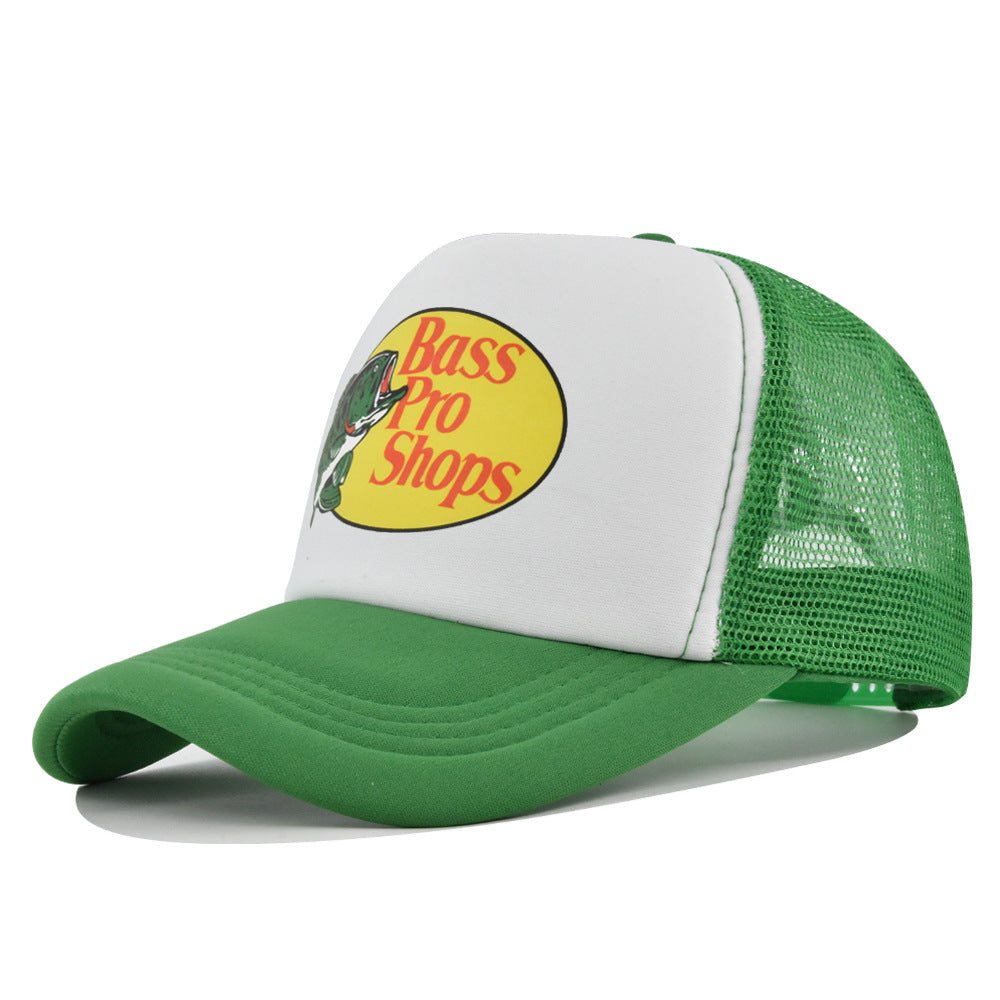 Wholesale Printed fish silk screen cap summer net Hat