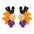Wholesale exaggerated colorful big flower earrings