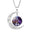 Wholesale Twelve Constellations Colorful Series Moon Necklace