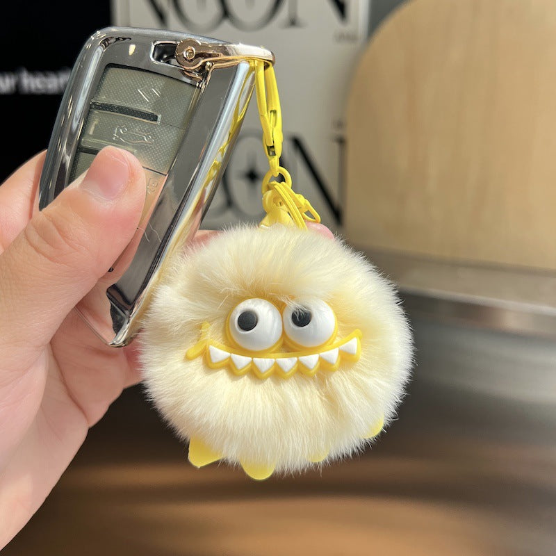 Wholesale Coal briquettes cartoon keychain