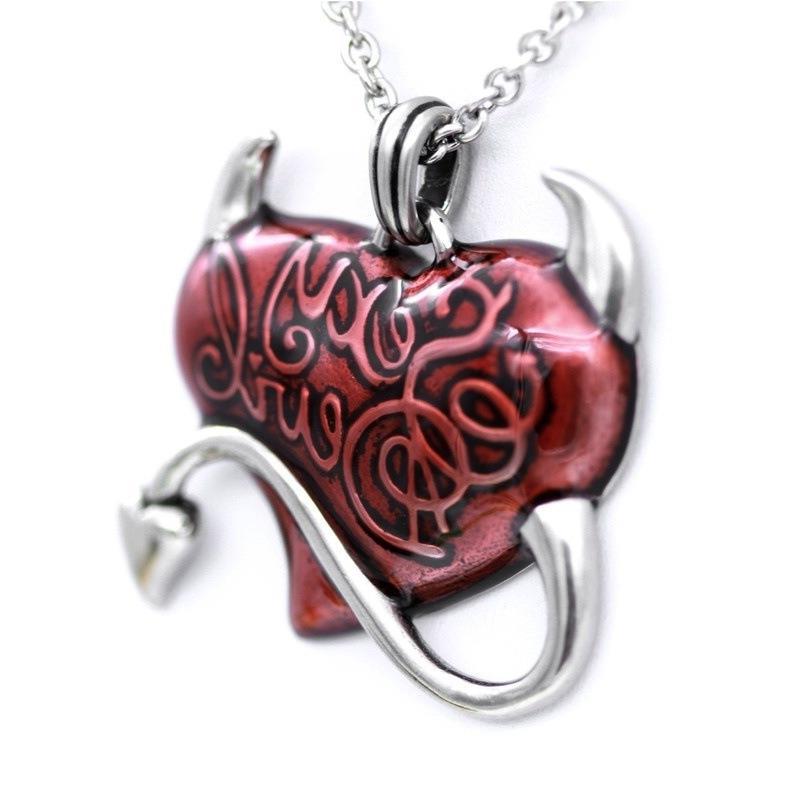 Wholesale  personality sexy red heart pendant necklace