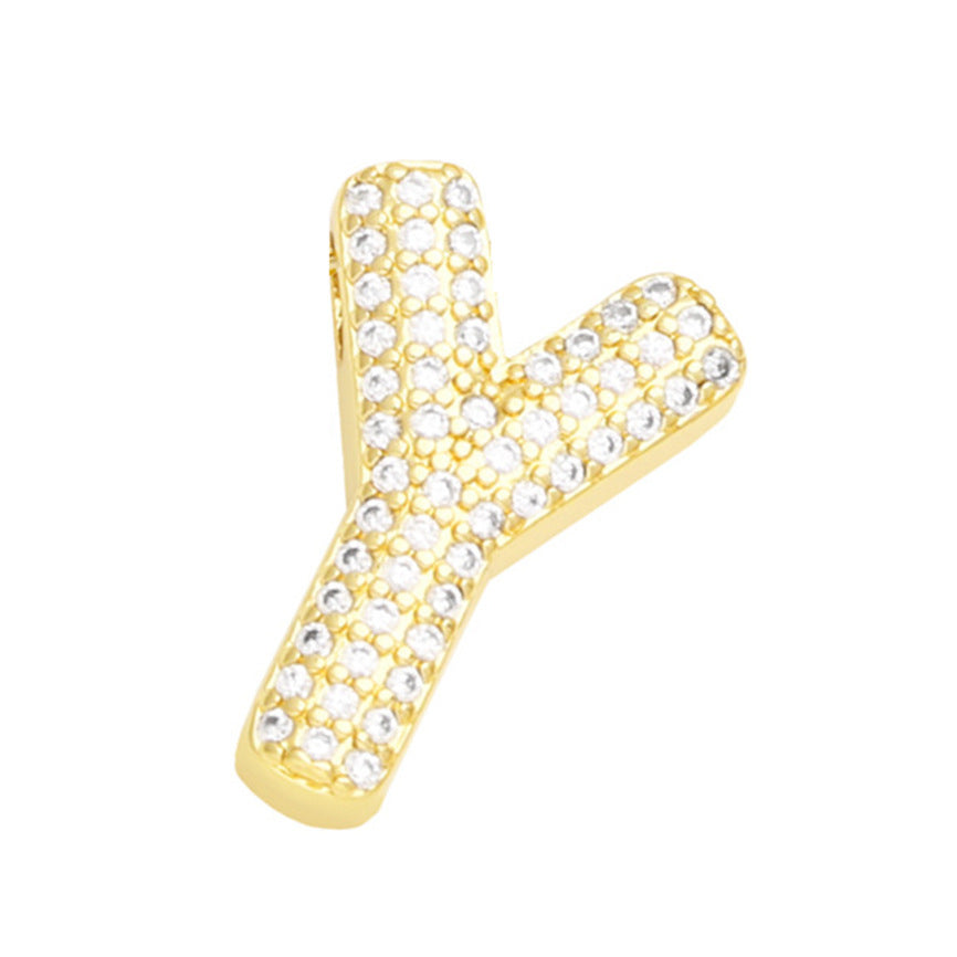 Wholesale 26 letters light luxury necklace