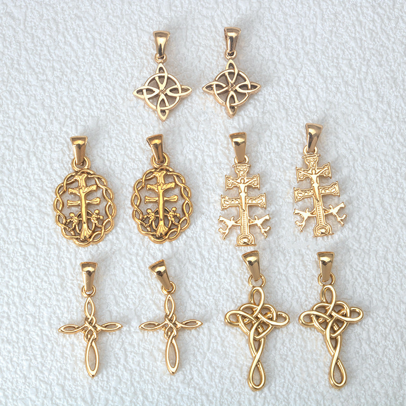 Wholesale Stainless Steel Celtic Knot Gold Pendant