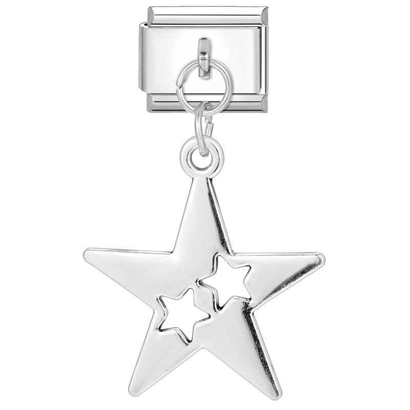 Wholesale Italian Charm Bracelet 9mm DIY Splicing Animal Series Stainless Steel Composable Bracelet