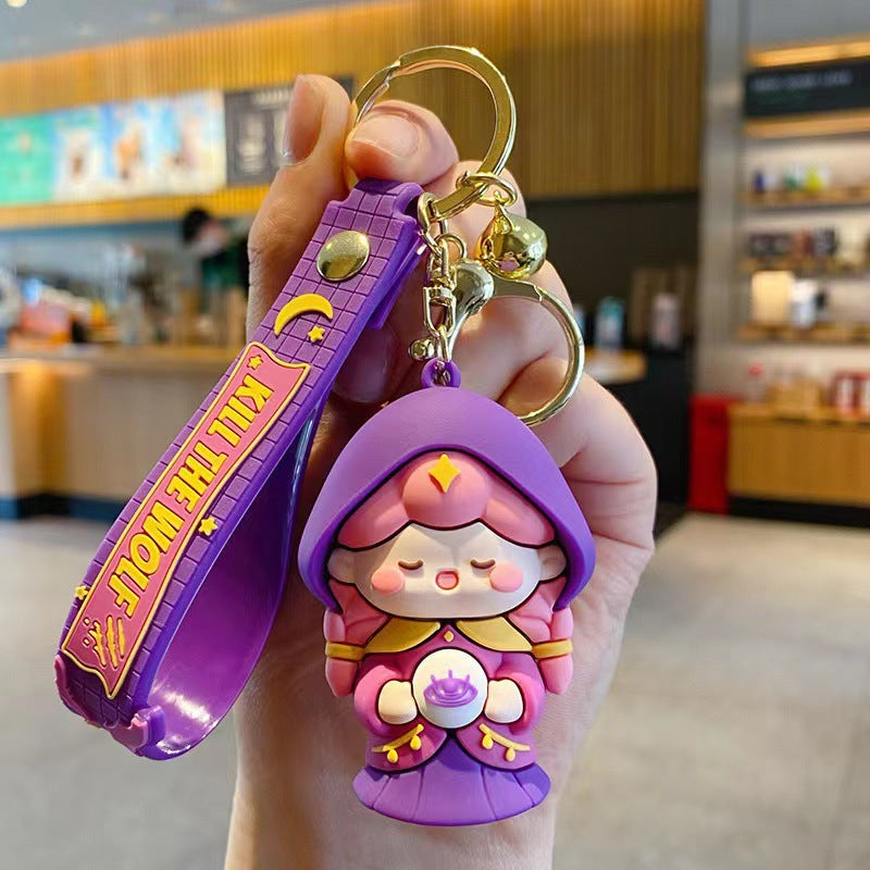 Wholesale Cute cartoon silicone keychain