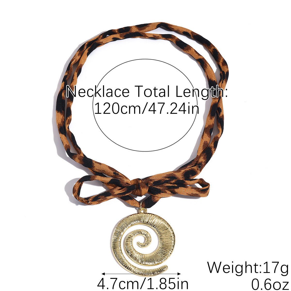 Wholesale Niche Design Leopard Print Necklace Alloy Pendant Retro High-End Silk f Leopard Print Necklace