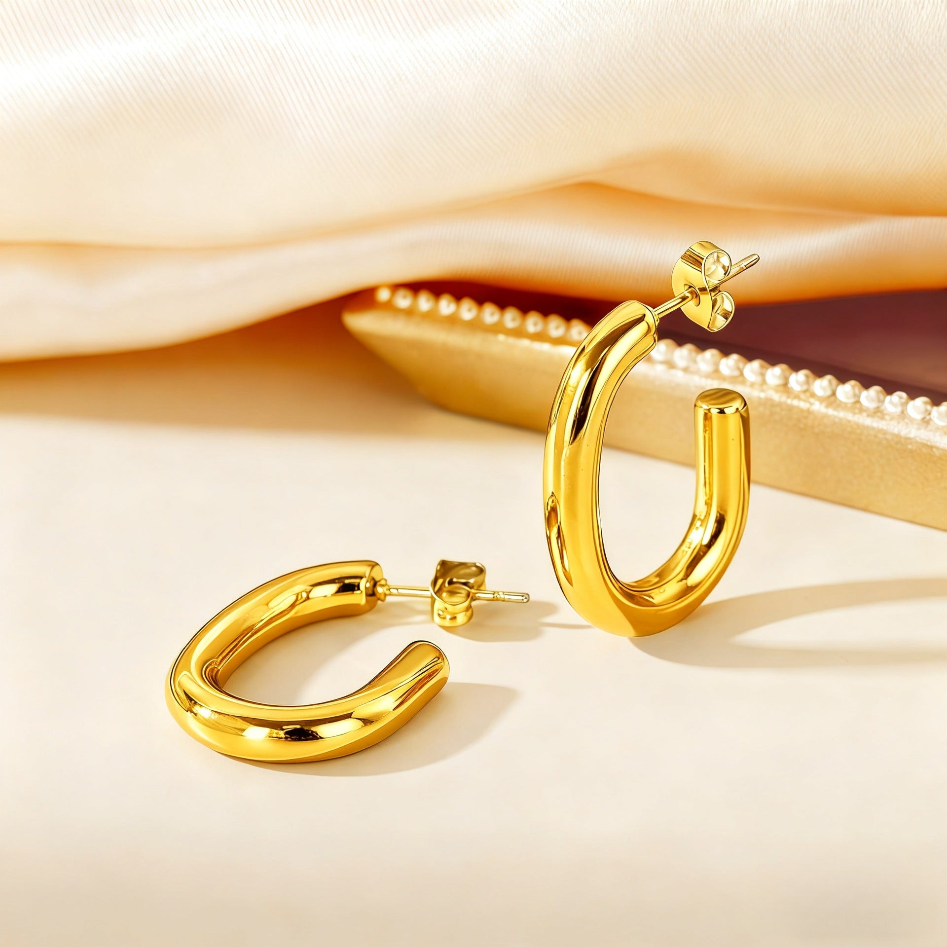 Wholesale Steel titanium hoop earrings