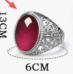 Wholesale Stylish Unisex Imitation Agate Rectangular Gemstone Ring Gold Green Contion Design Fashion Jewelry for Everyday Wear