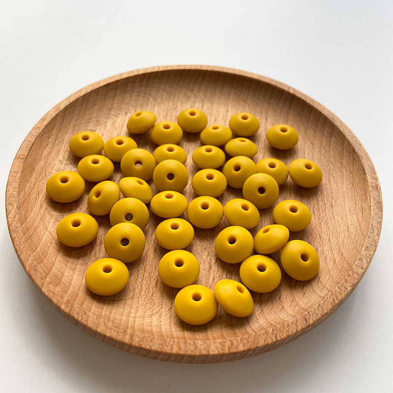 Wholesale 50PCS DIY Abacus Beads Silicone Small Beads 12MM