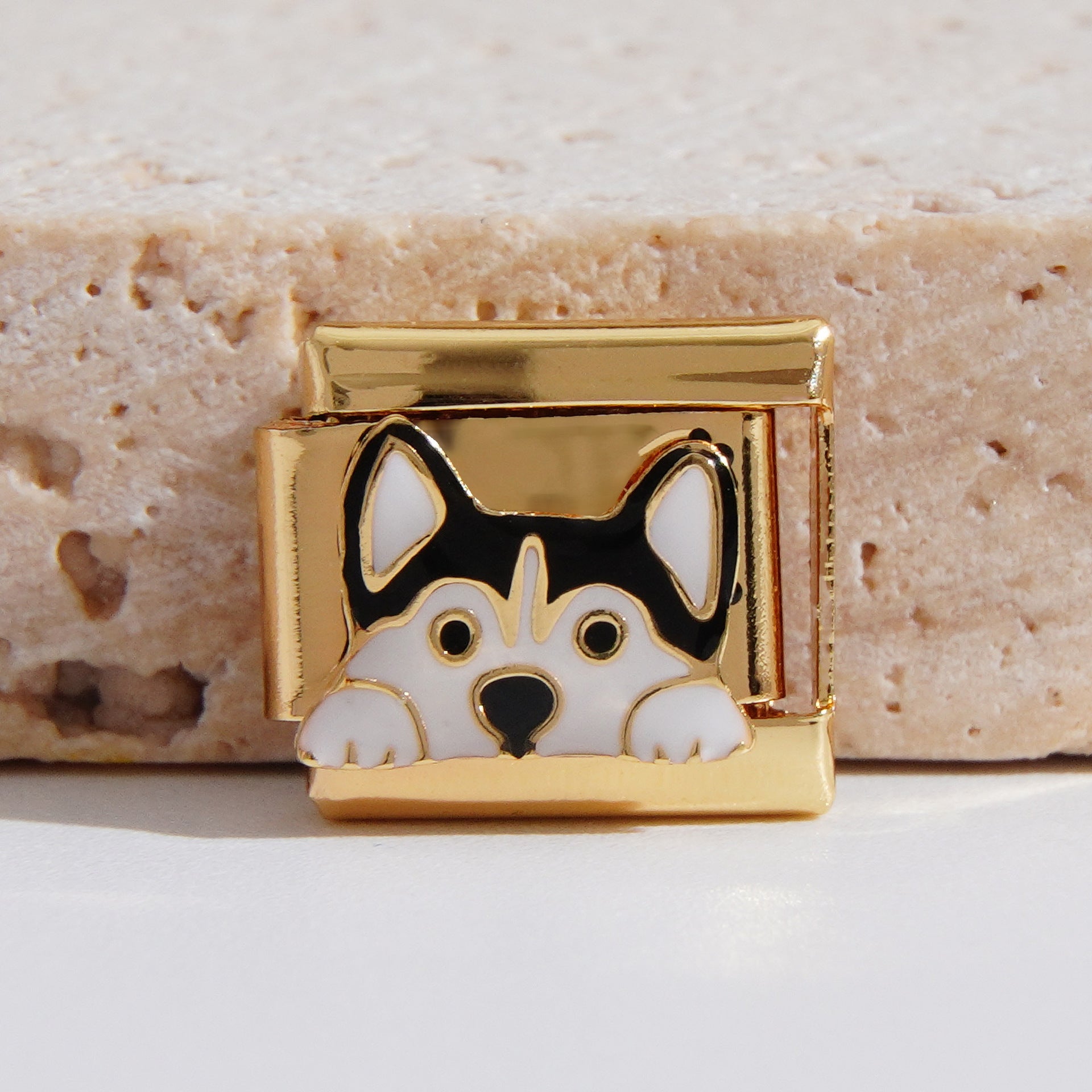 Wholesale Italian Charm Bracelet 9mm DIY Splicing Creative Pattern Stainless Steel Composable Bracelet