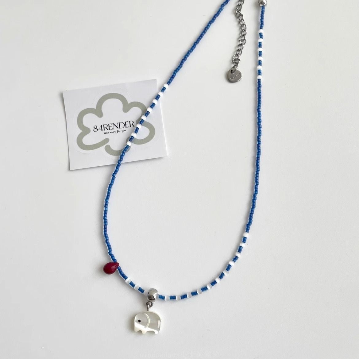 Wholesale  colorful small flower pendant clavicle chain