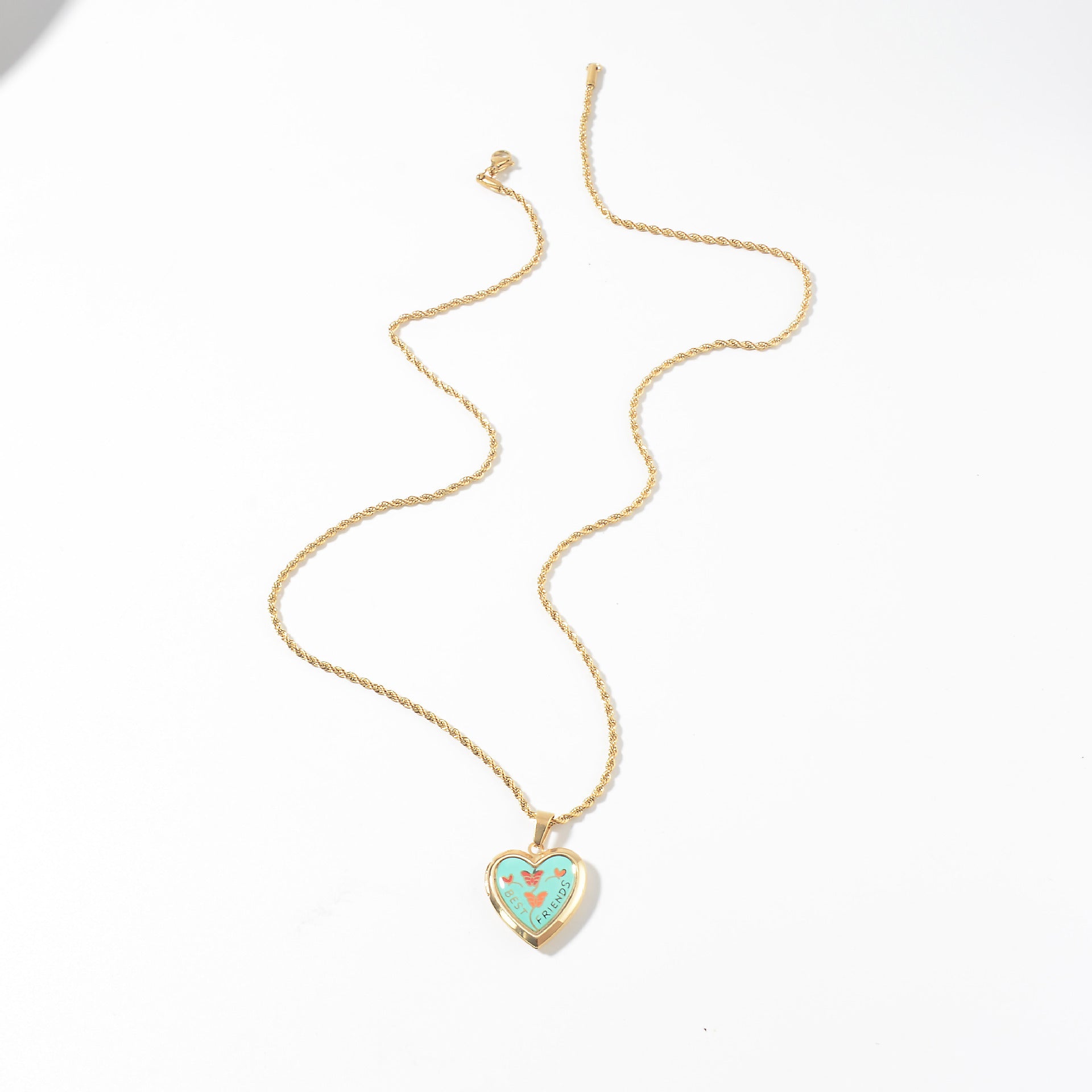 Wholesale Stainless steel Love photo box necklace