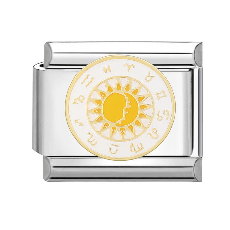 Wholesale Italian Charm Bracelet 9mm DIY Splicing White Series Titanium Steel Composable Bracelet