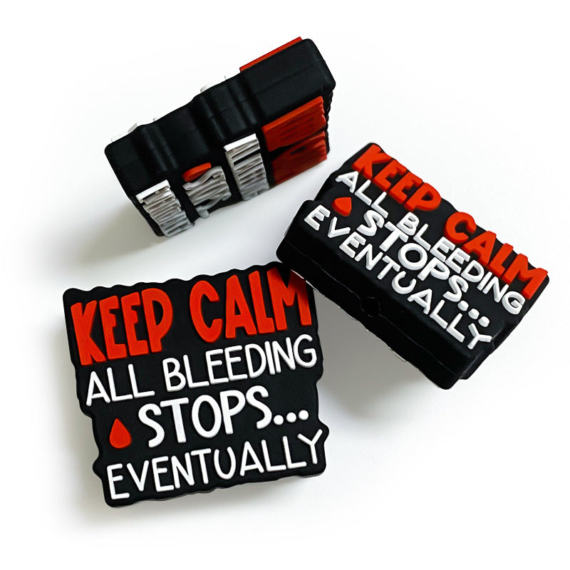 Wholesale 10pcs Silicone Cartoon Fun English Letter Focal Beads ACC-BDS-WDX119