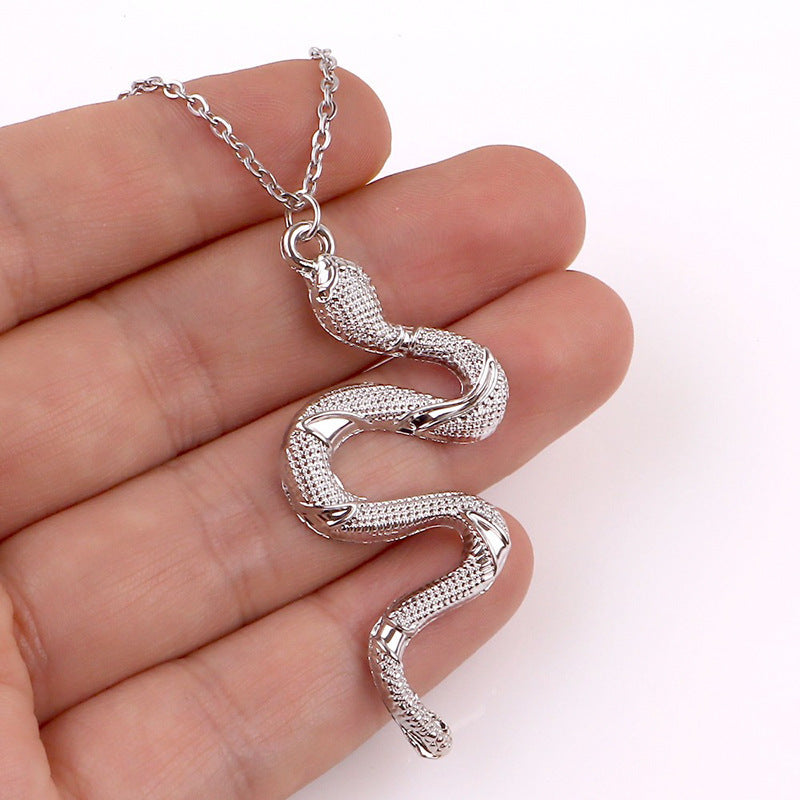 Wholesale 2pcs Retro Snake Element Necklace Sweater Chain Long Necklace ACC-NE-JiuS006