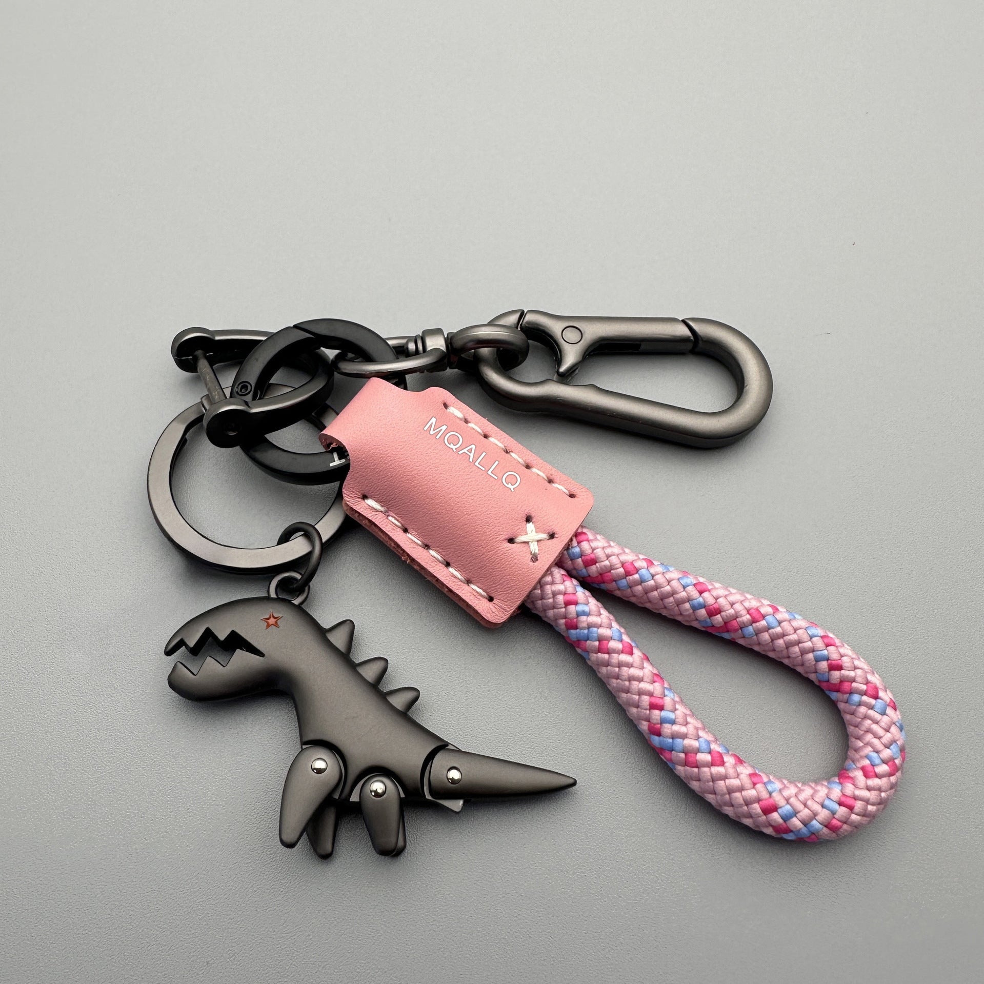 Wholesale Cute Cartoon Dinosaur Keychain Zinc Alloy Key Ring Bag Charm Fashion Accessory