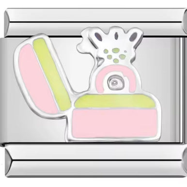 Wholesale Italian Charm Bracelet 9mm DIY Splicing Lipstick Star Stainless Steel Composable Bracelet