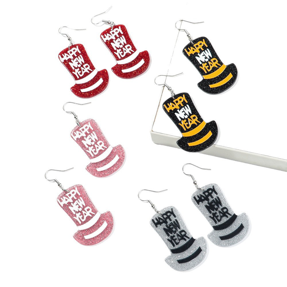 Wholesale Acrylic Alphabet Earrings - Party Fashion Accessory for Boutique Resale or Gift