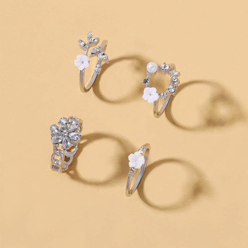 Wholesale  diamond flower ring