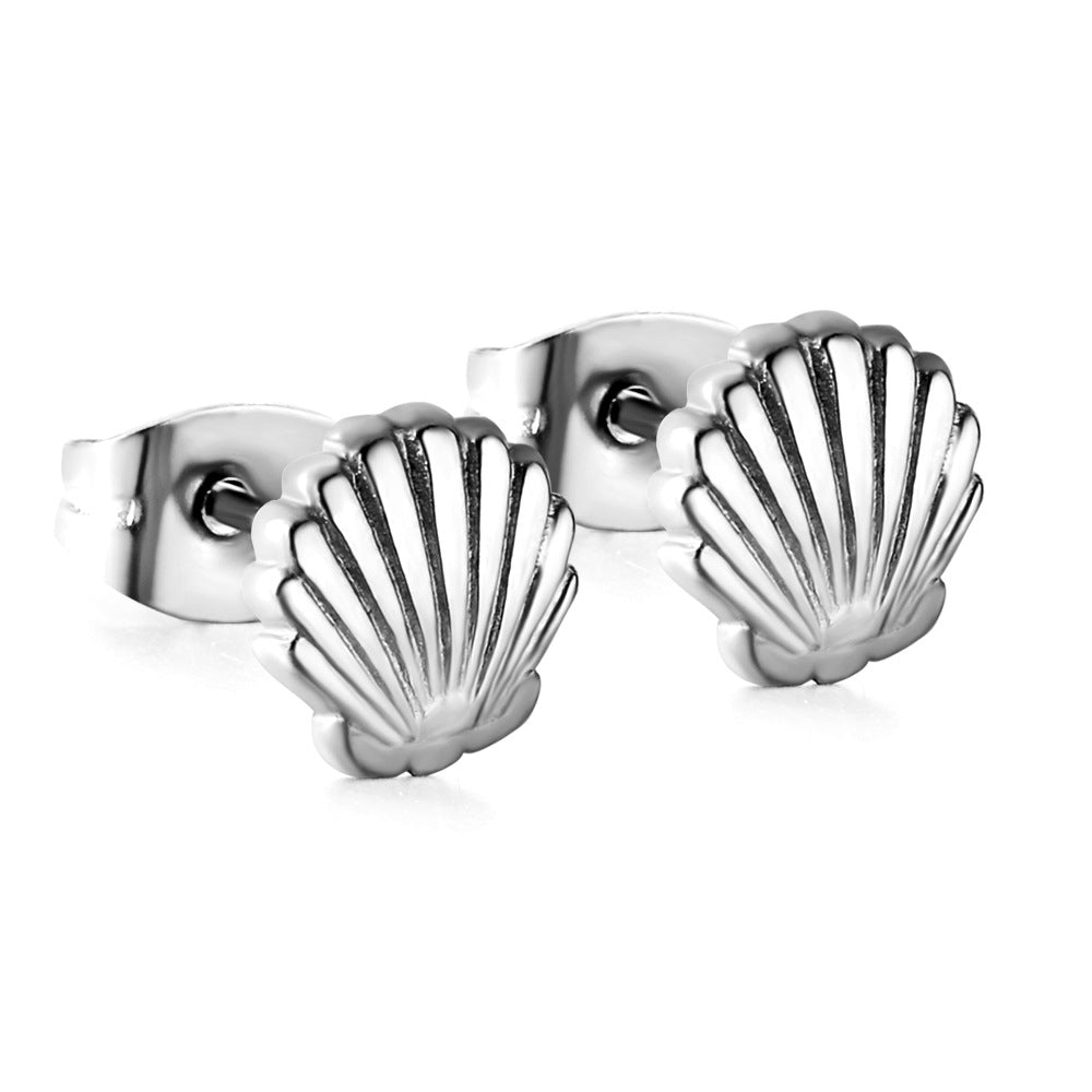 Wholesale  shell stud stainless steel  earrings