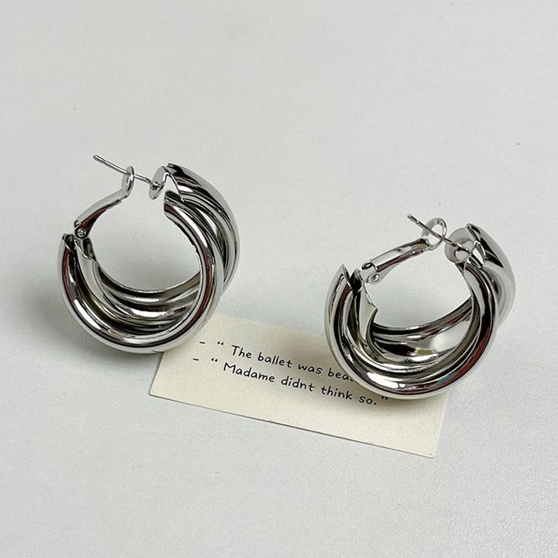 Wholesale  retro style double layer high sense  earrings