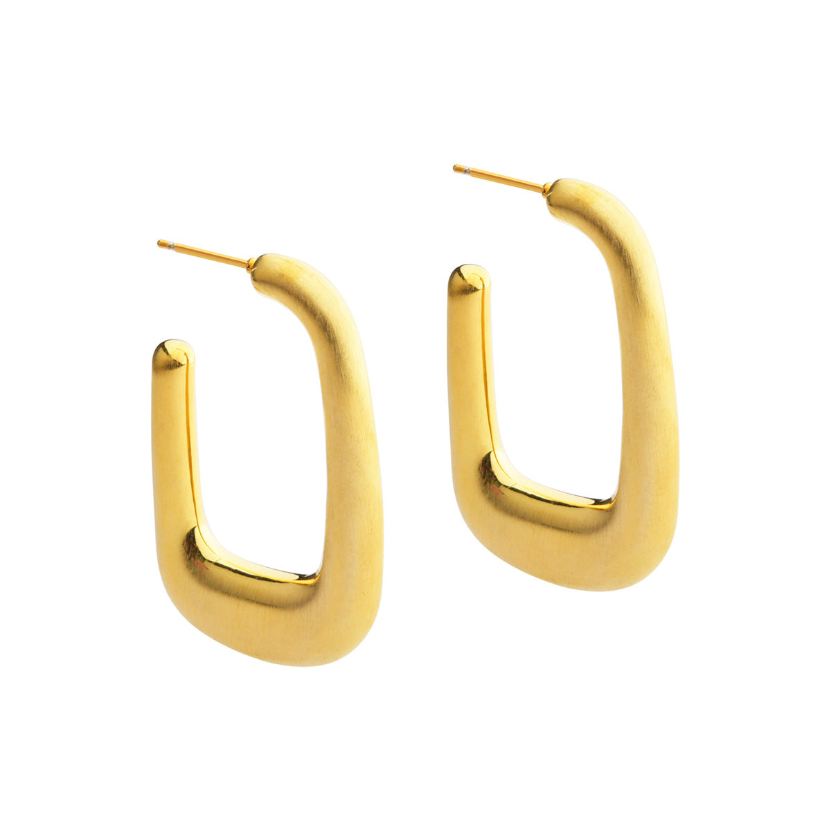 Wholesale Personalized  Geometric  Plated Gold Earrings